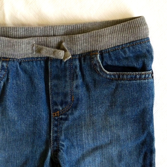 children's place pull-on elastic waist denim straight leg jeans 3T toddler - Picture 2 of 8